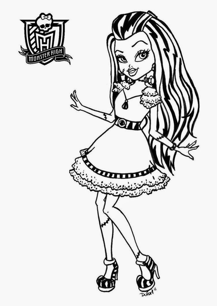 Coloring Pages: Monster High Coloring Pages Free And Printable