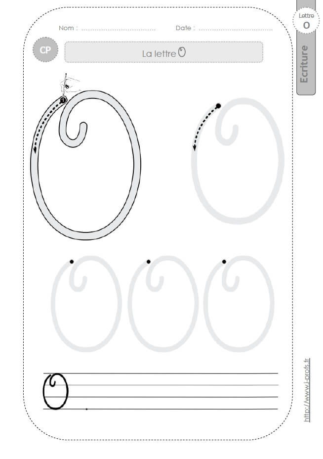 coloriage en ligne o majuscule