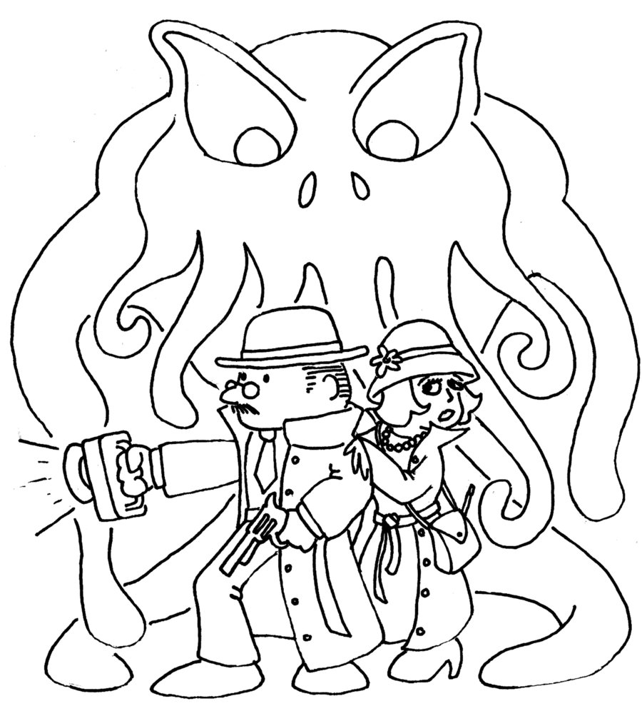 cthulhu coloring pages