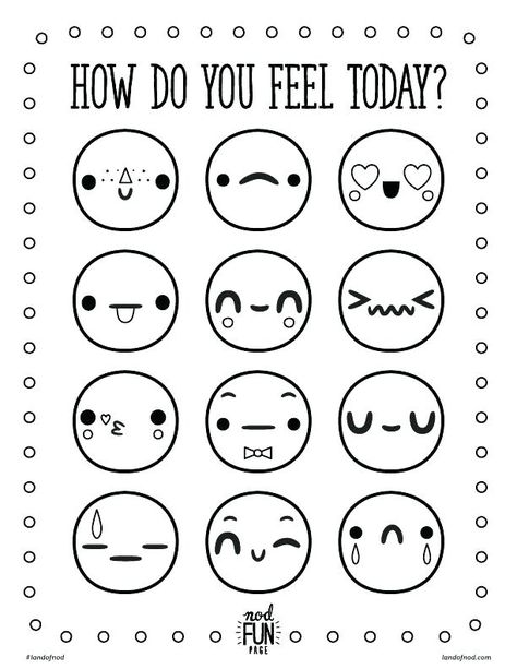 Coloring Pages Emotions Emotion Faces Coloring Pages Emotions Feelings