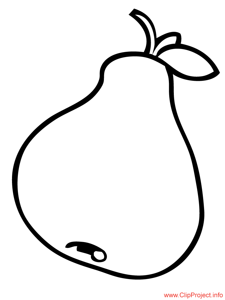 pear coloring page
