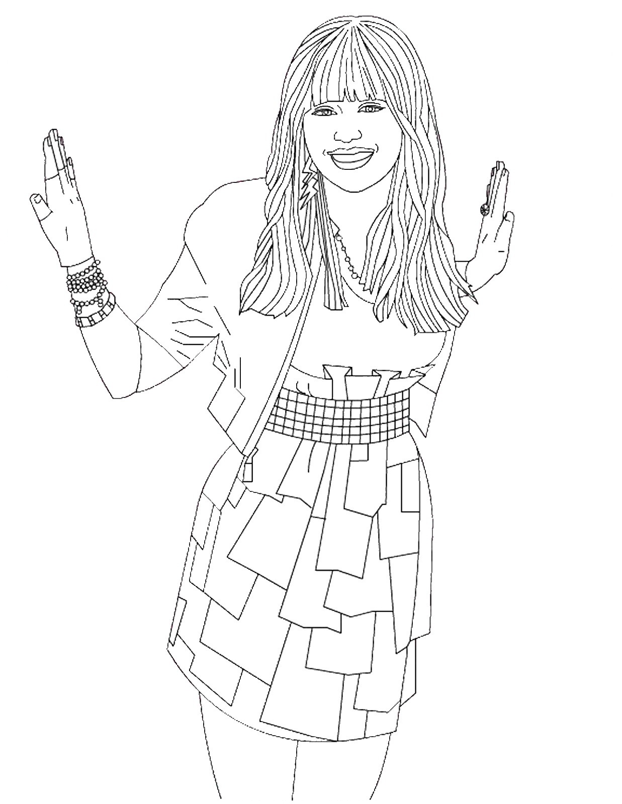 hannah coloring page