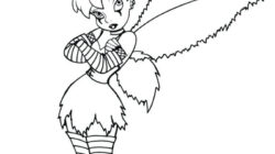 Happy Tinkerbell Coloring Page Free Printable Coloring Pages For Kids