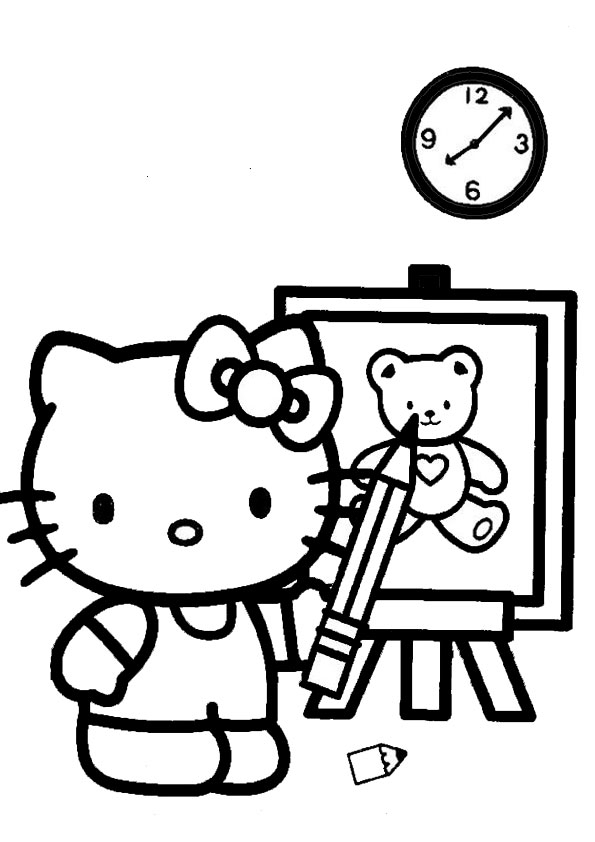 Hello Kitty 272 | Ausmalbilder Hello Kitty