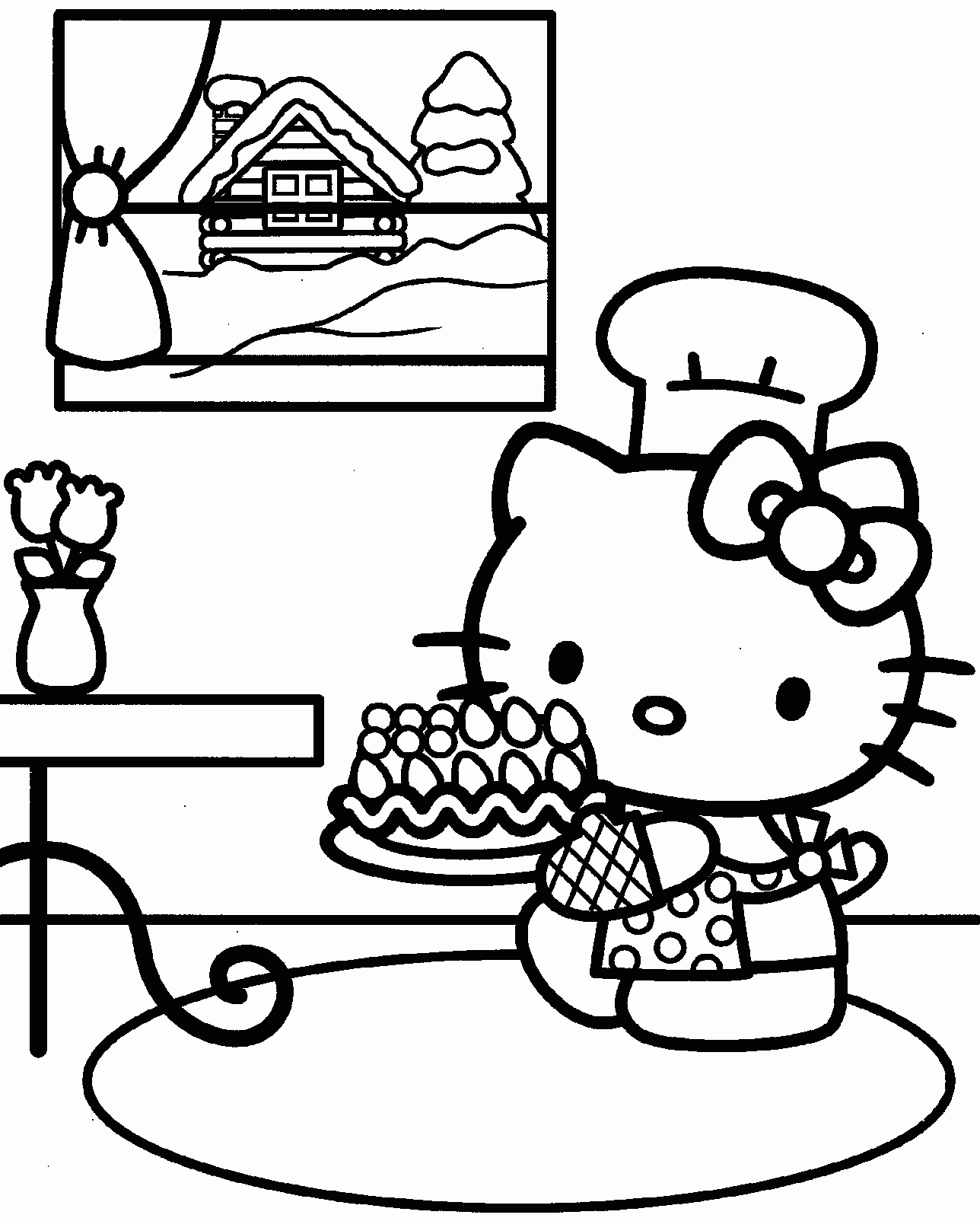 Hello Kitty Coloring Pages #2 | Hello Kitty Forever