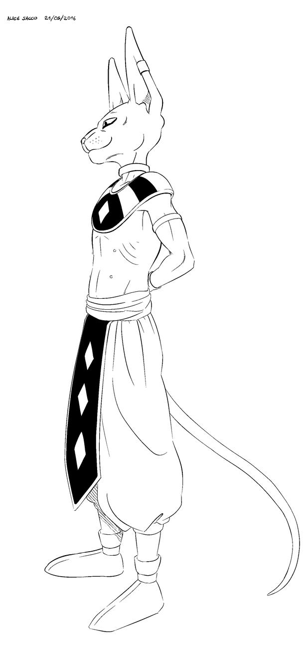 beerus coloring pages