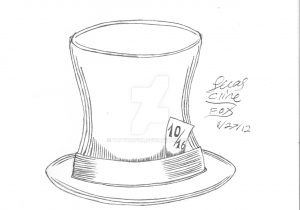 mad hatter hat coloring pages