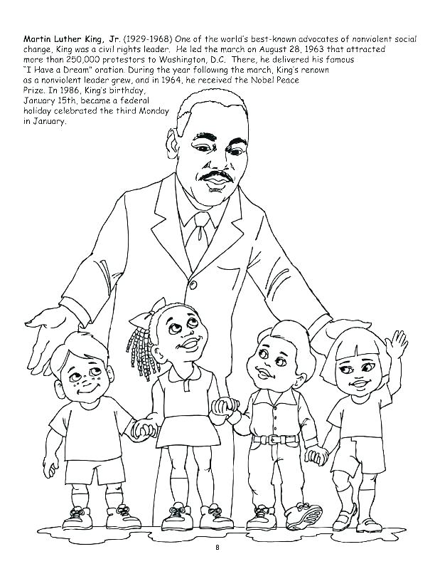 dr king coloring page