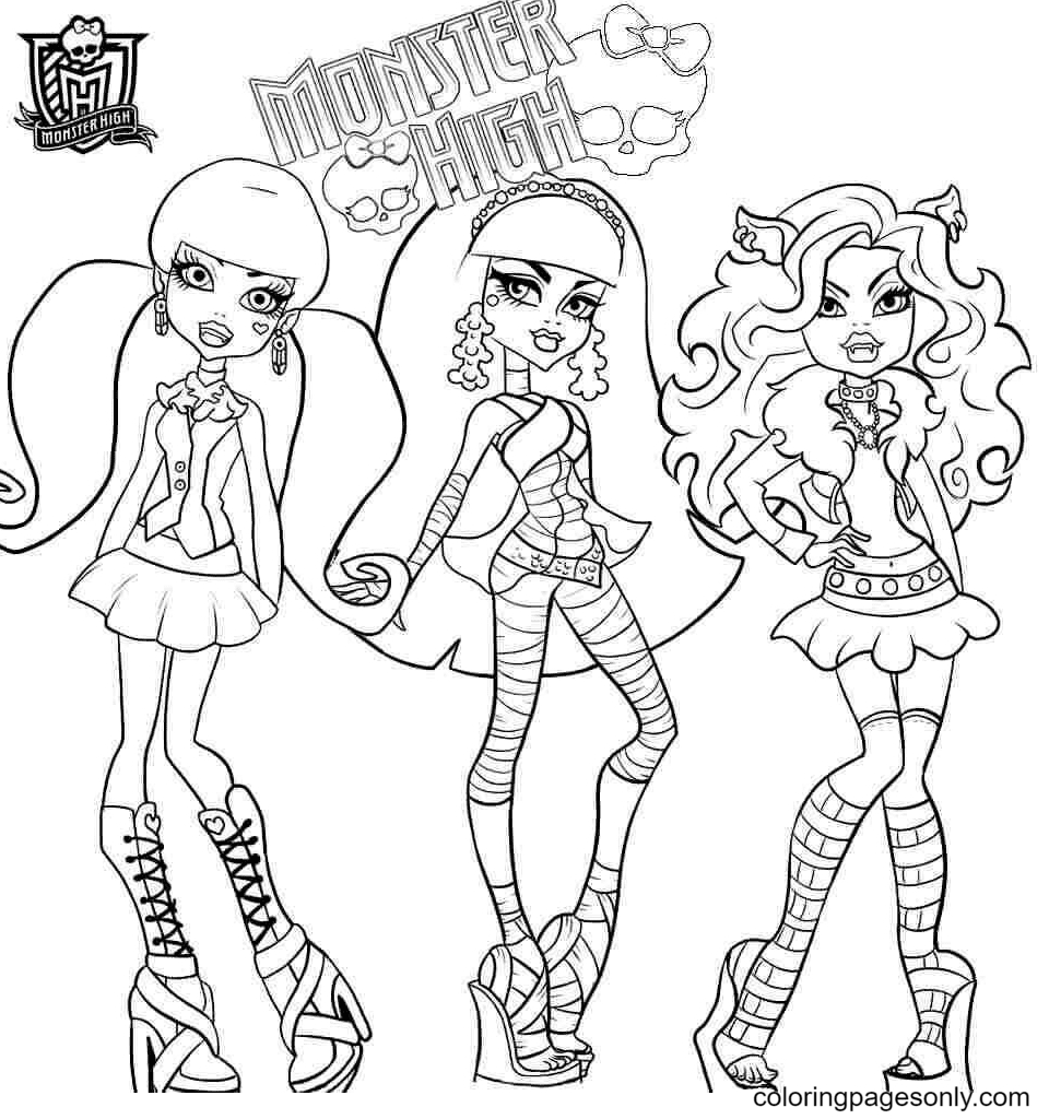 Monster High Coloring Pages Coloring Pages For Kids And Adults