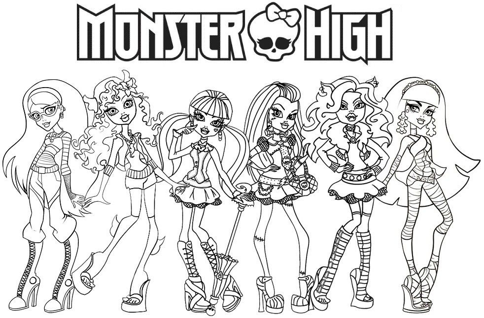 Monster High Coloring Pages Printables Coloring Home
