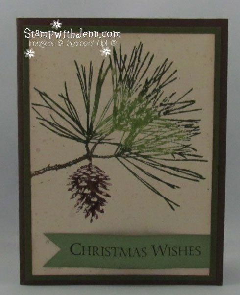 Ornamental Pine For Christmas Cards | Stamp With Jenn