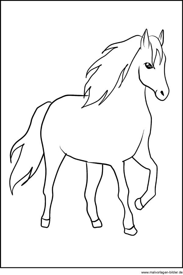 Pferd Window Color Vorlage Zum Ausdrucken | Horse Coloring Pages
