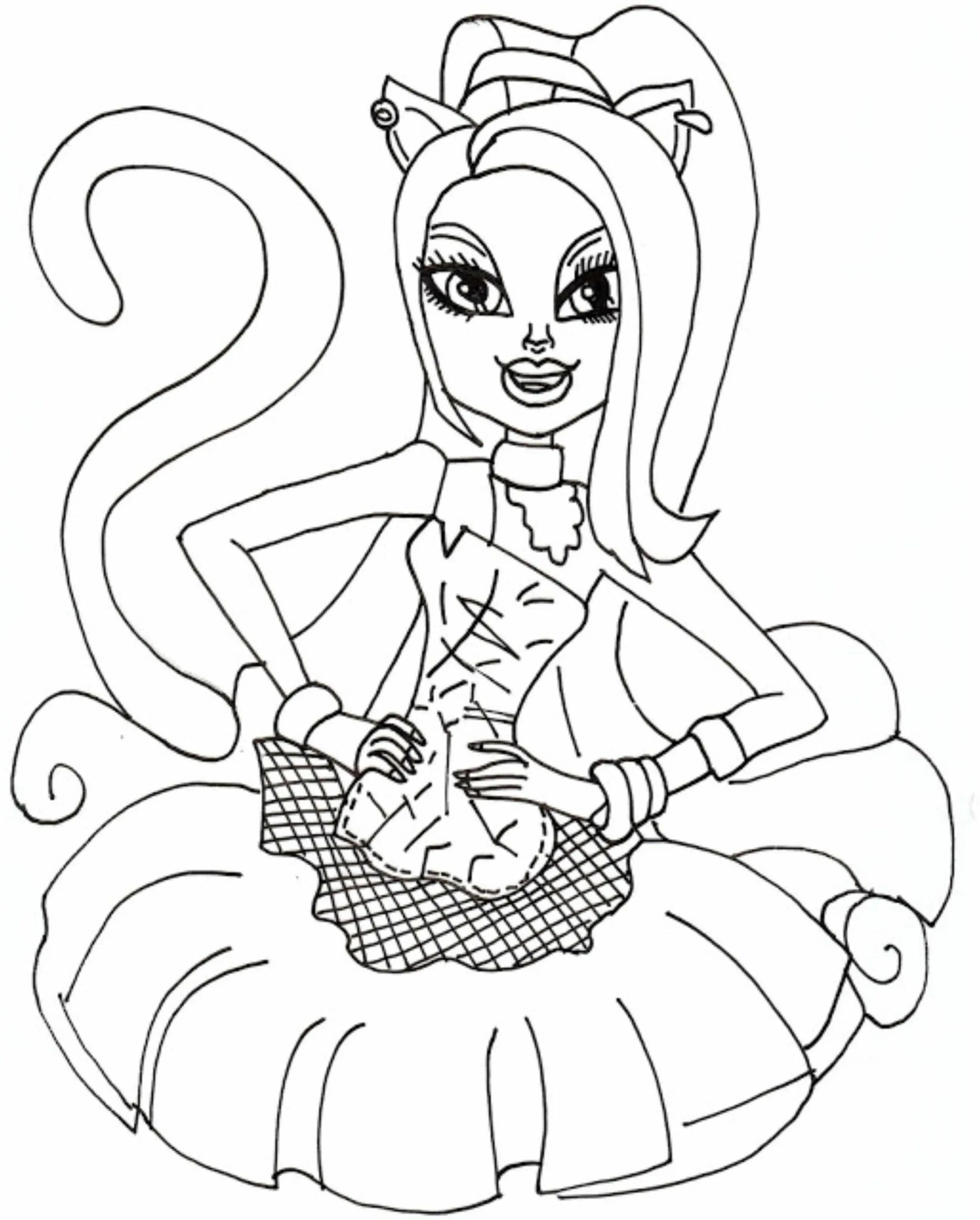 Print &amp; Download Monster High Coloring Pages Printable For Your Kids
