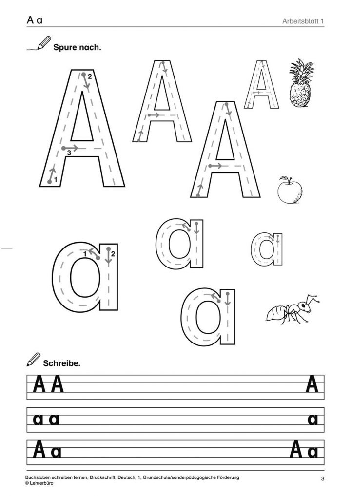 Schreibübungen 1 Klasse Druckschrift Kinderbilder.download