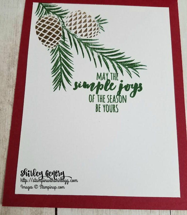 Stampin' Up! Christmas Pines Stampin With Shirley G