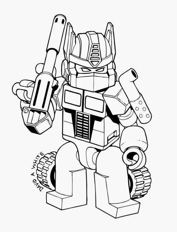 printable optimus prime coloring page
