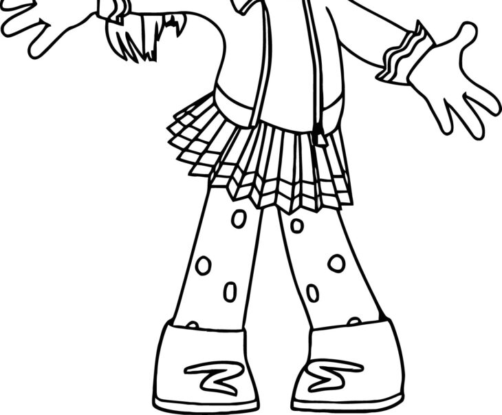 sugar rush vanellope von schweetz coloring page