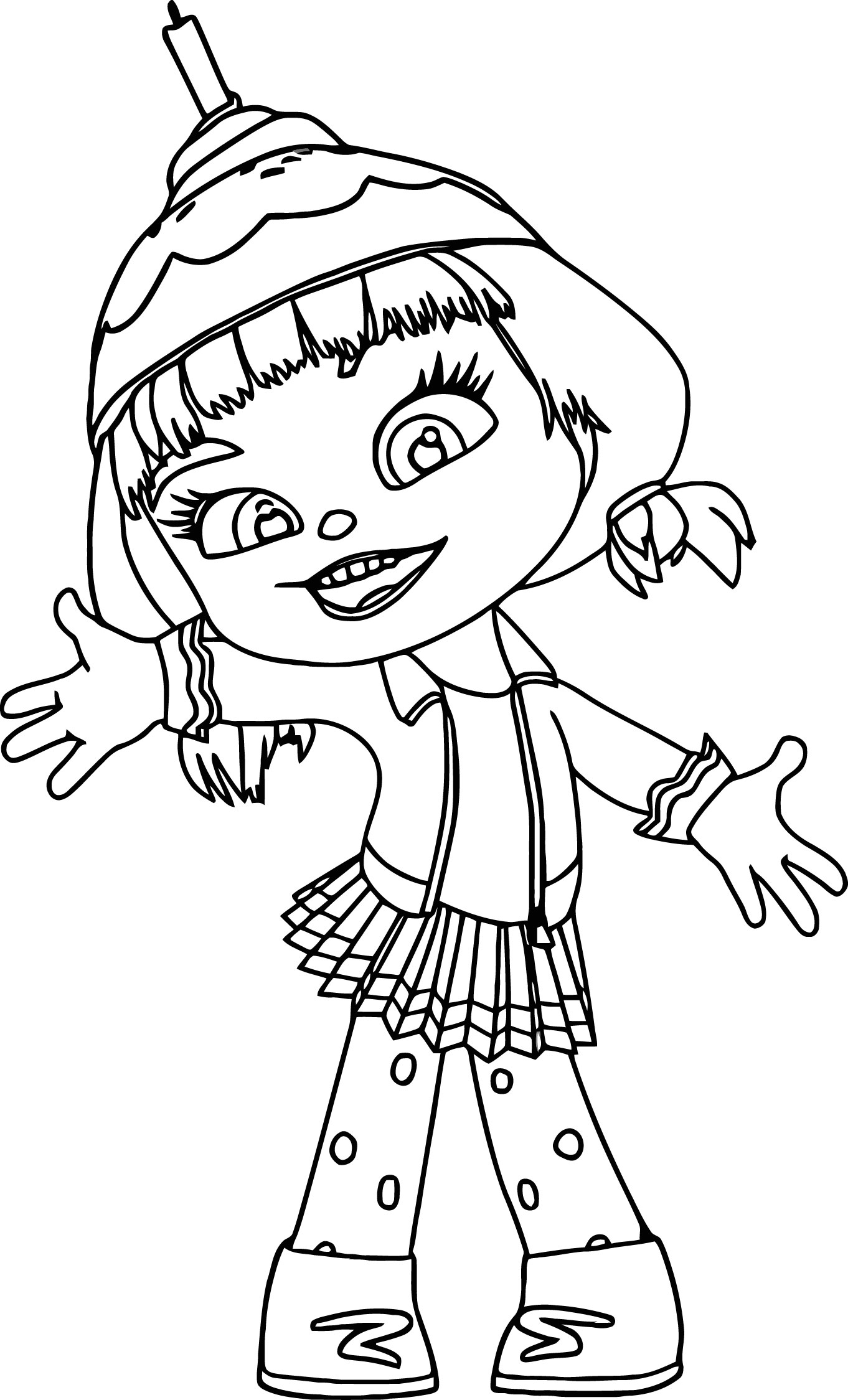 sugar rush vanellope von schweetz coloring page