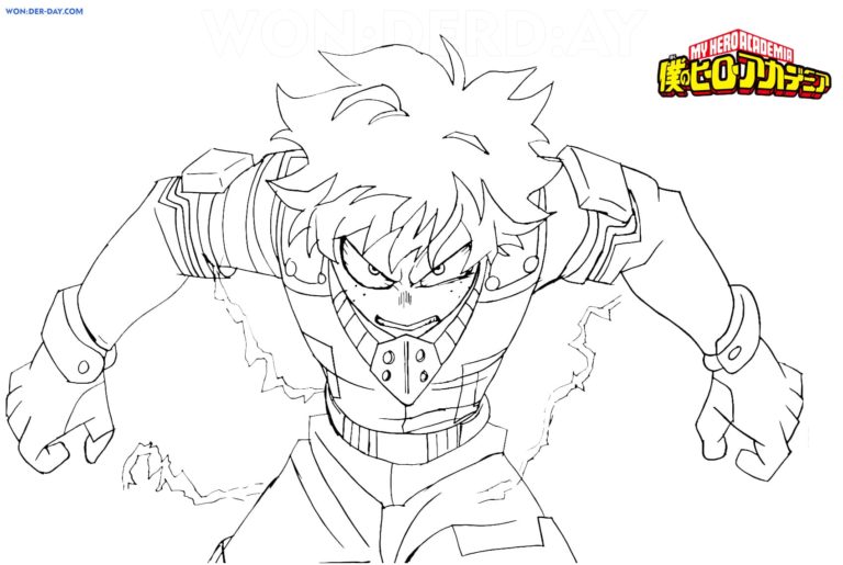 my hero academia dessin a imprimer de le plus fore