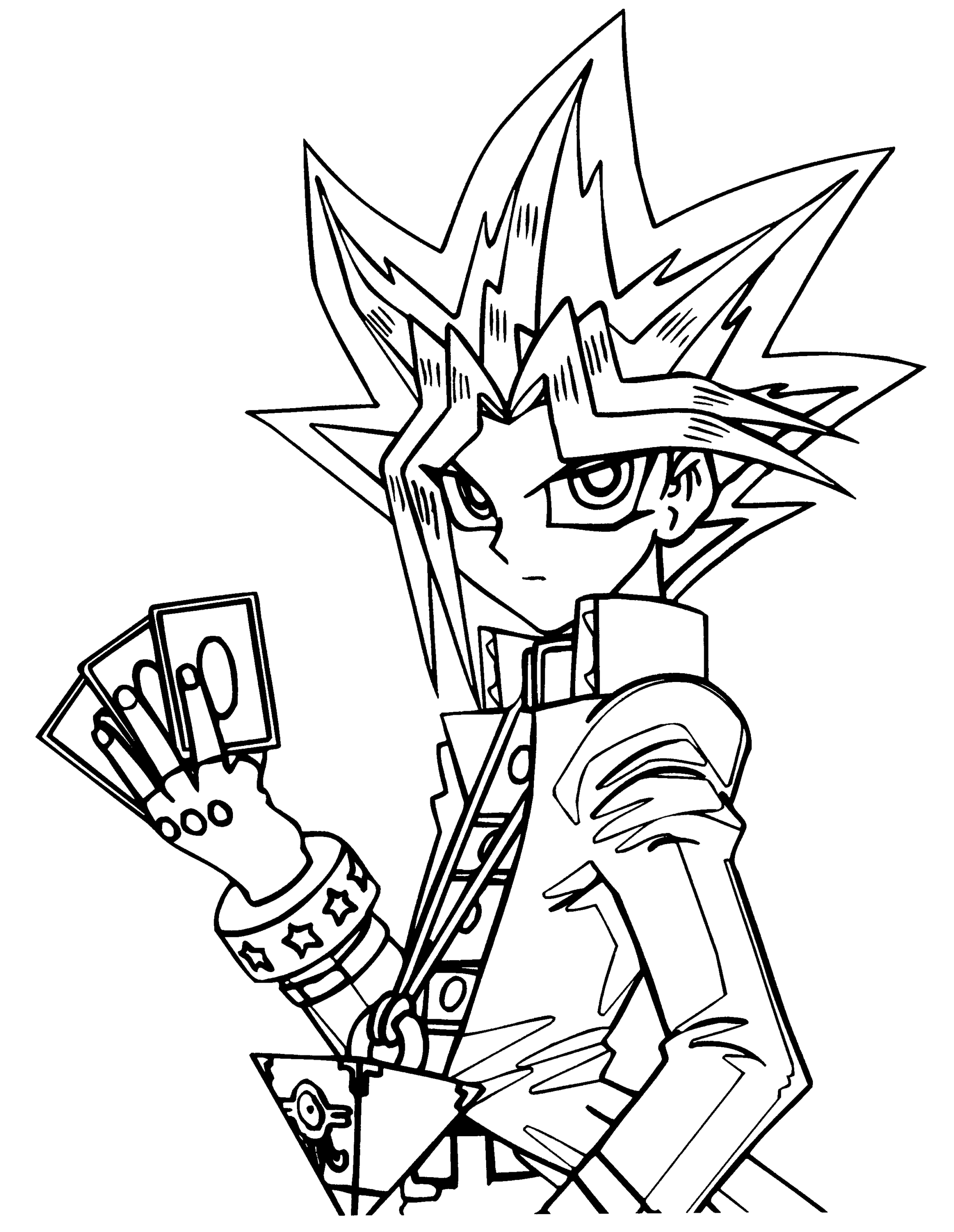 yu gi oh coloring page