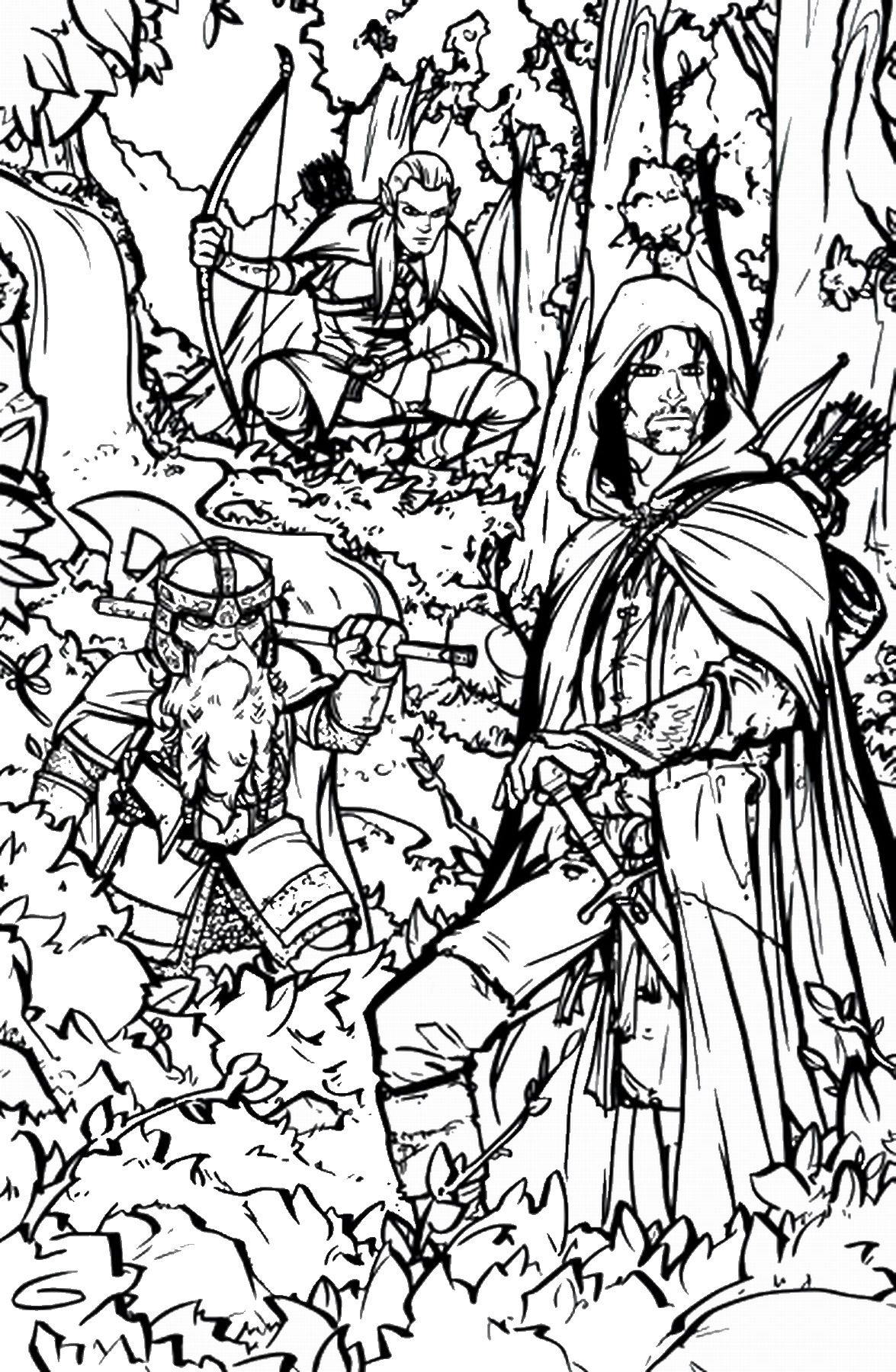 lotr coloring pages