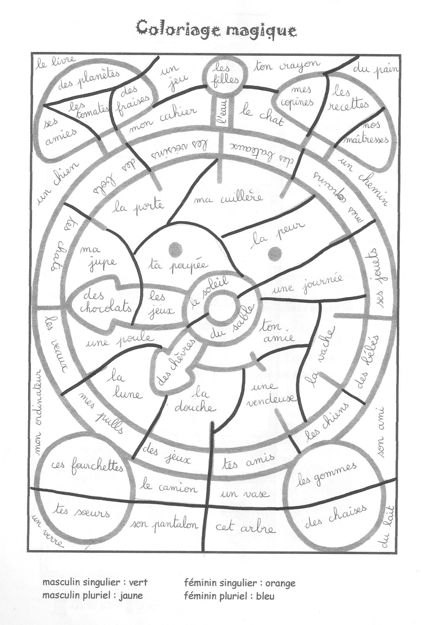 15+ Coloriage Magique Cp Lecture A Imprimer | Color Info