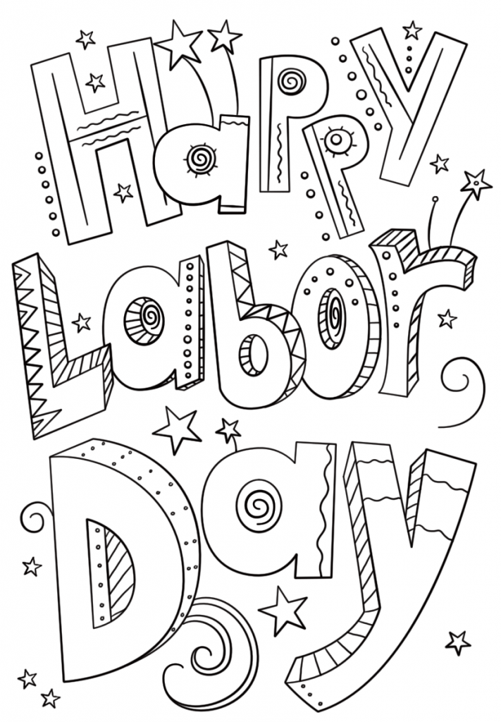 labor day printable coloring pages