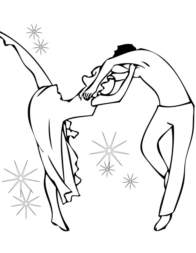 printable dance coloring pages