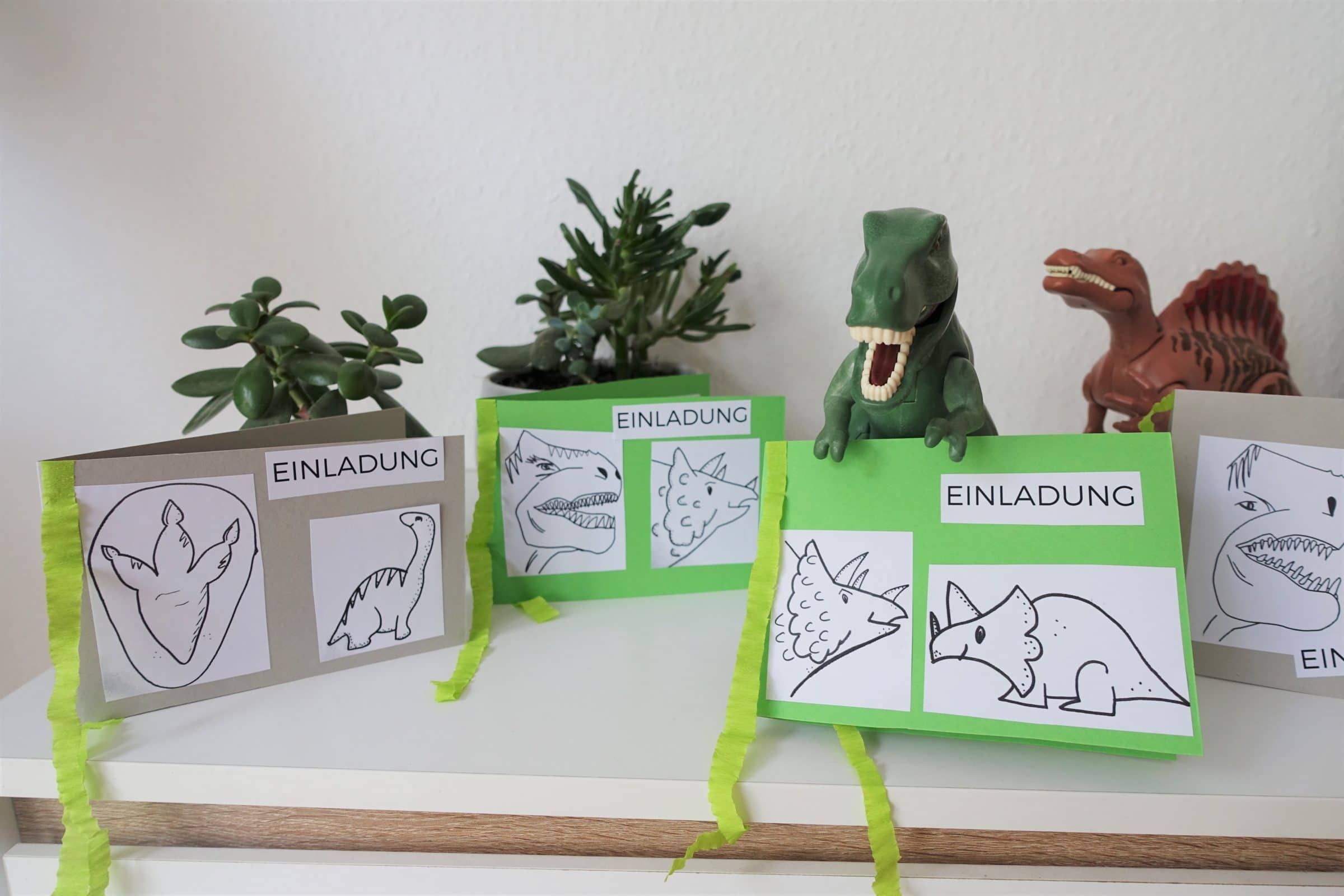 kindergeburtstag dinosaurier