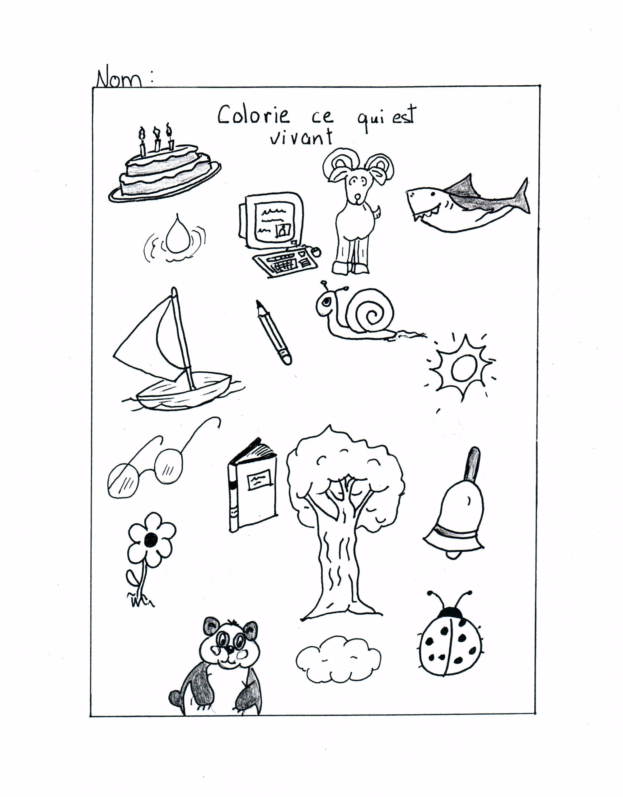 coloriage animaux etre