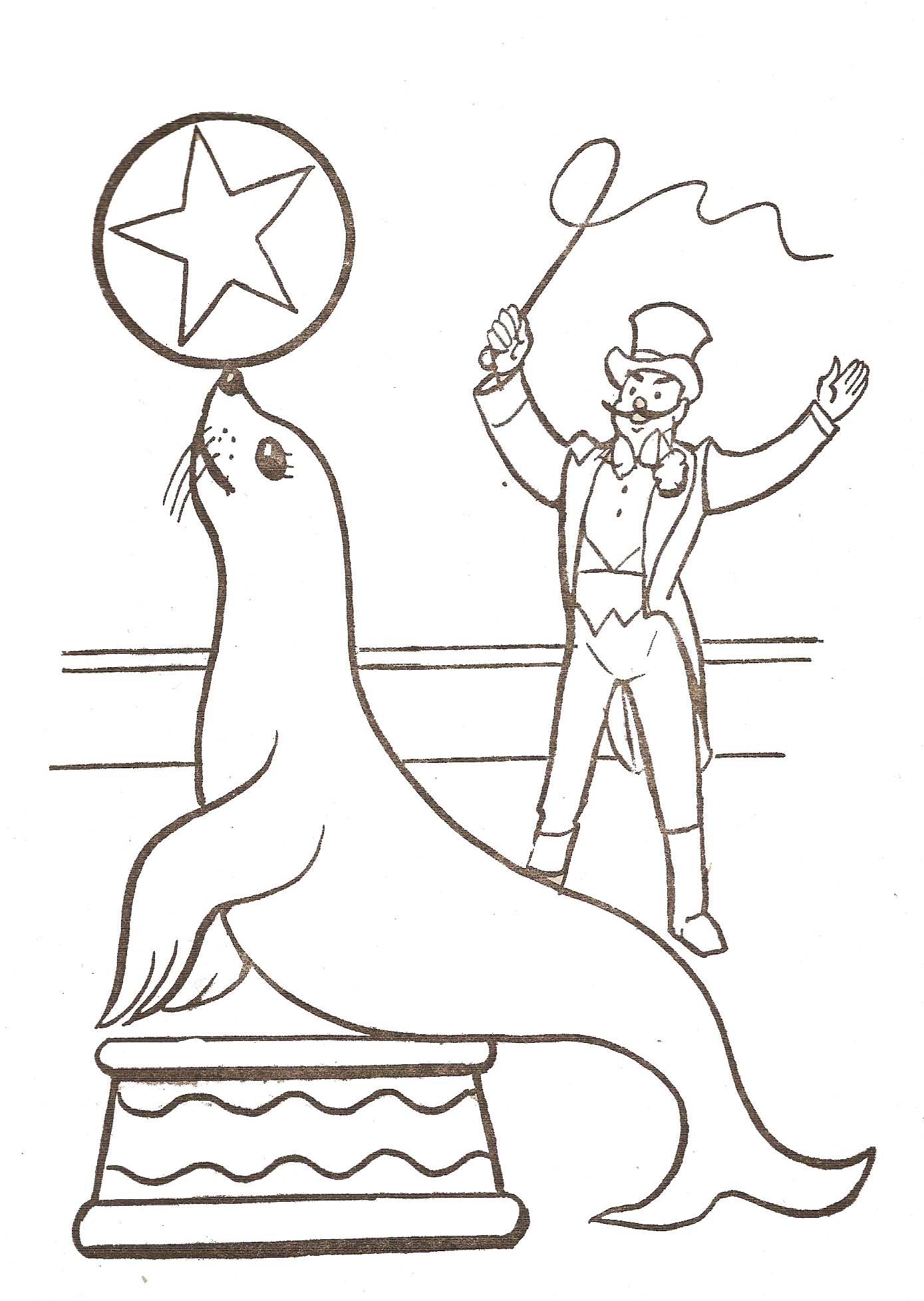 free circus coloring pages