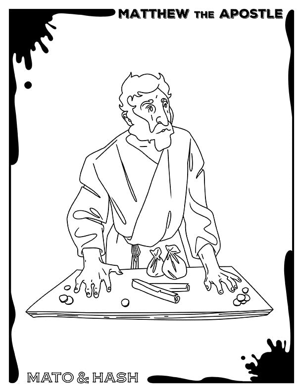 matthew tax collector coloring page
