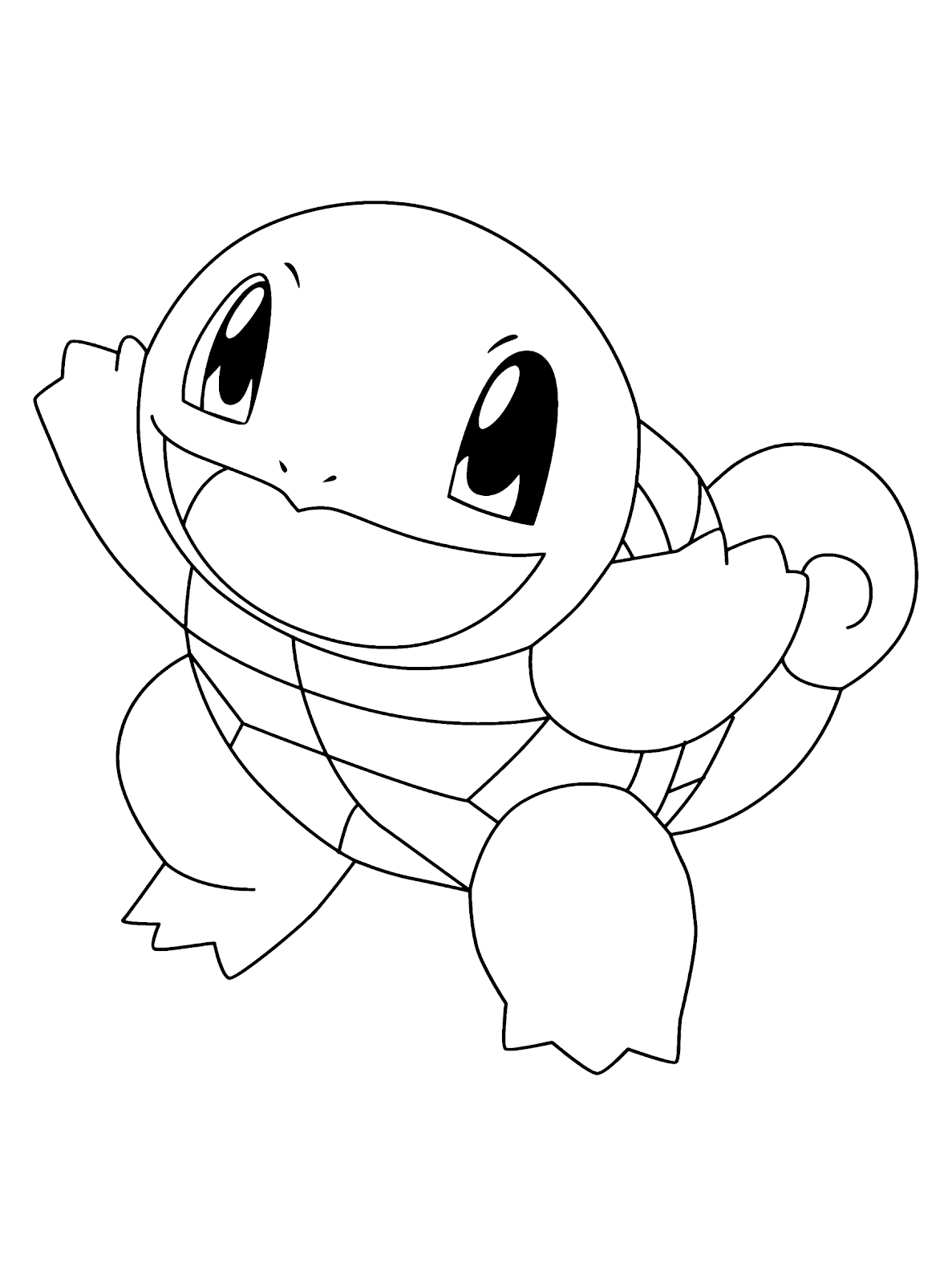 squirtle coloring page