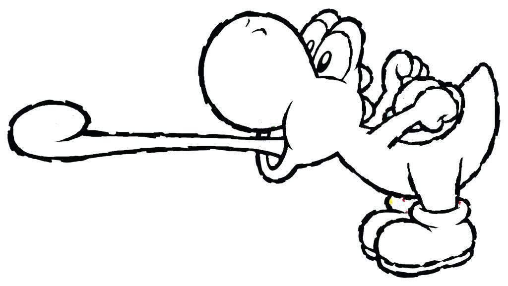 printable yoshi coloring pages