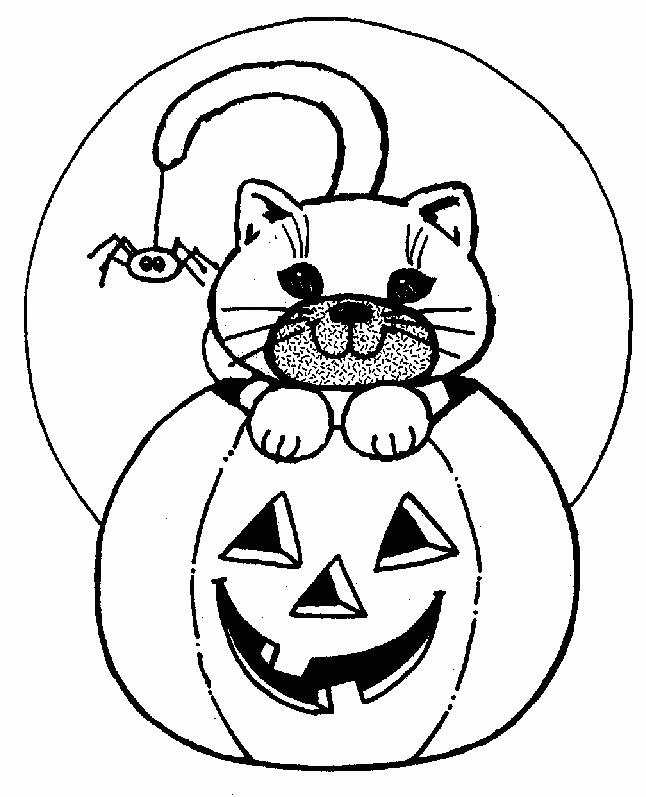 Halloween Cat Coloring Pages - Best Coloring Pages For Kids