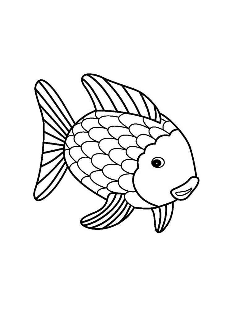 rainbow fish coloring page