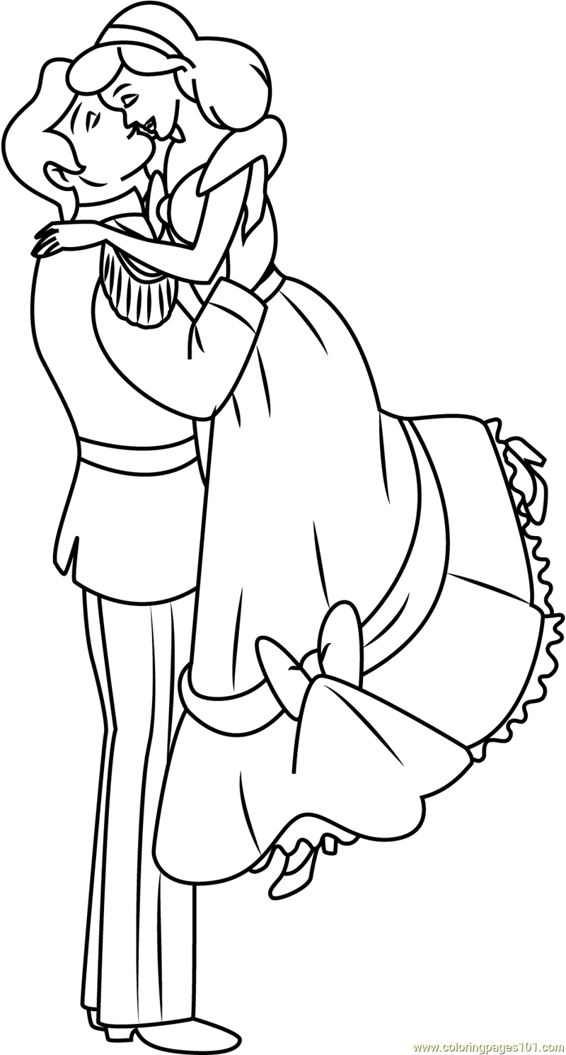 romantic couple coloring pages