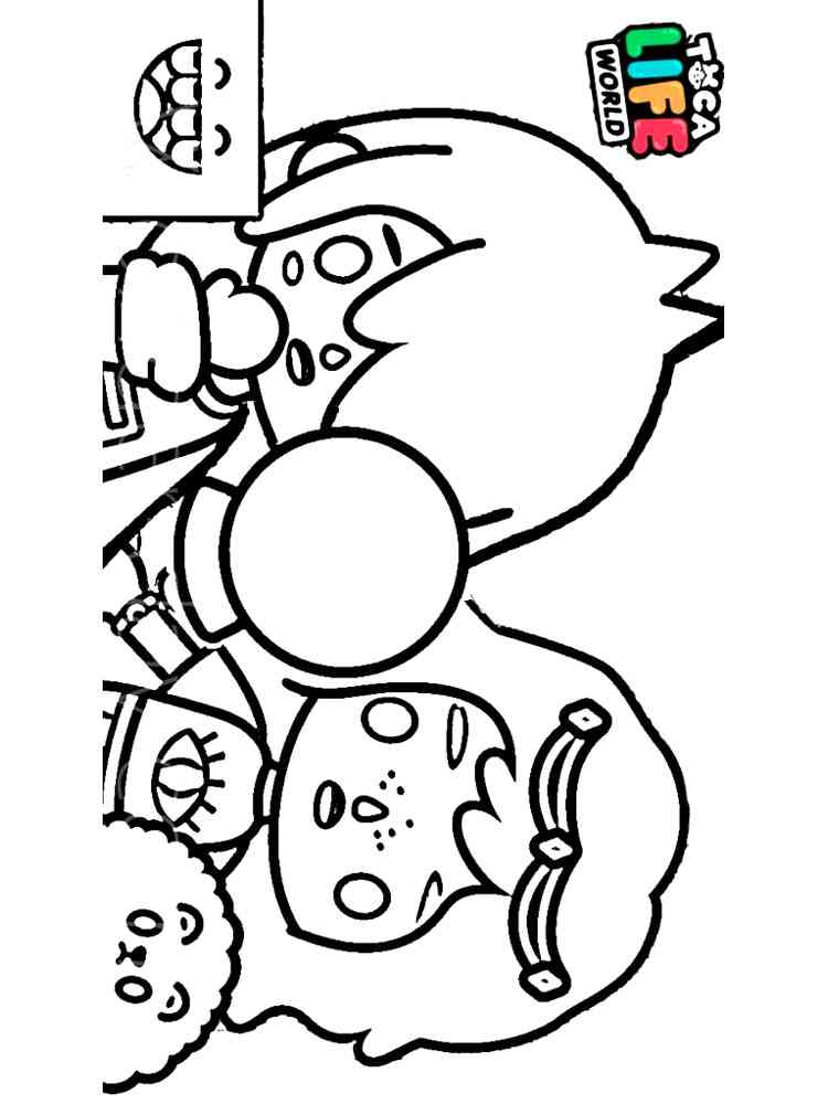 coloring pages toca boca