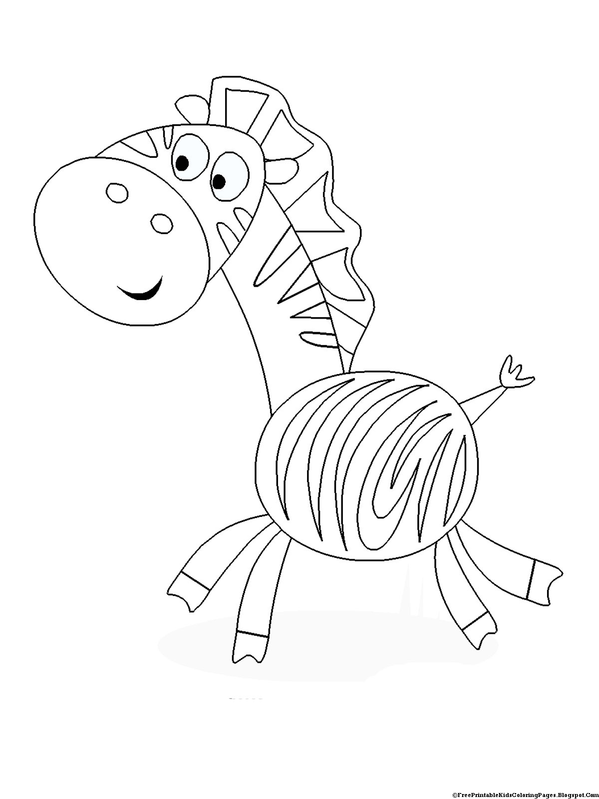 Zebra Coloring Pages - Free Printable Kids Coloring Pages