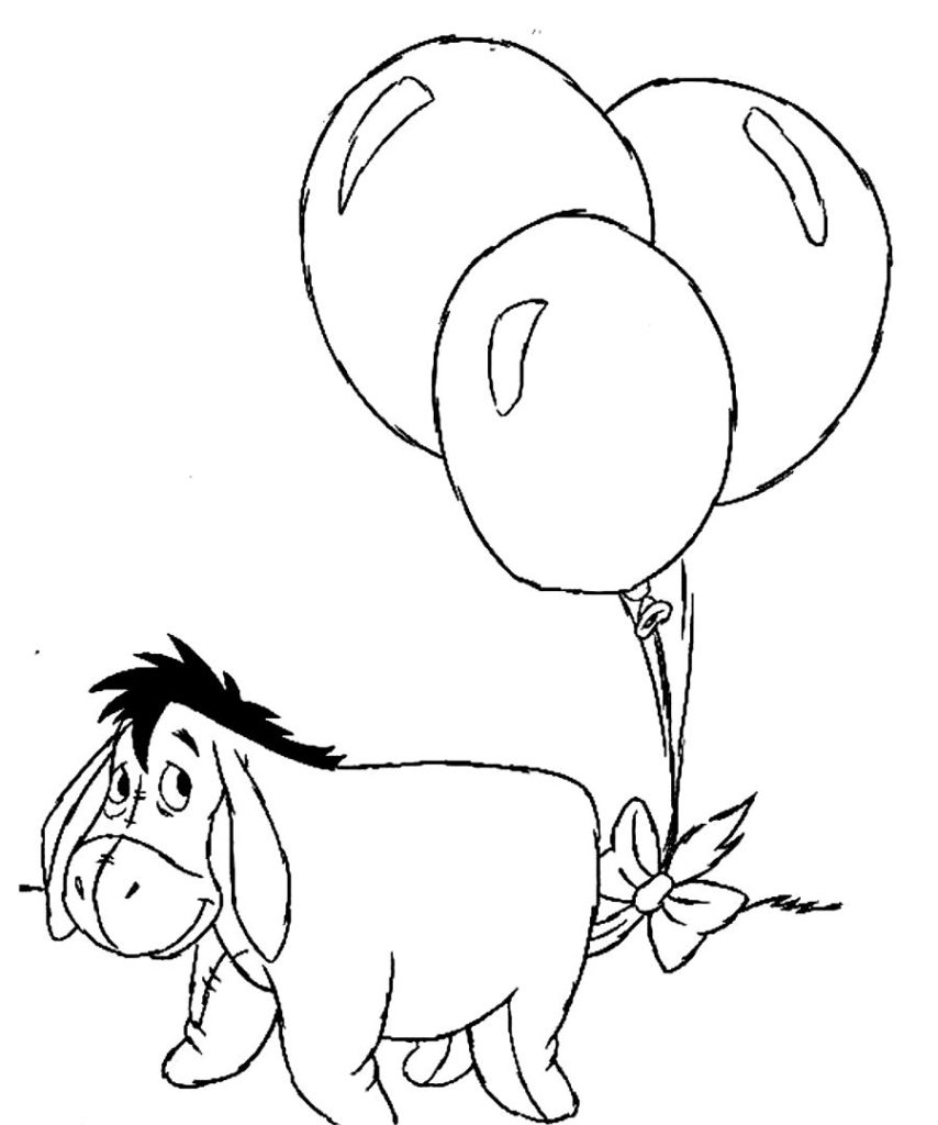 cute eeyore coloring pages