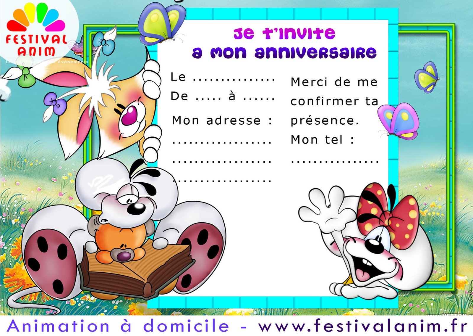 Carte Invitation Anniversaire Gratuite