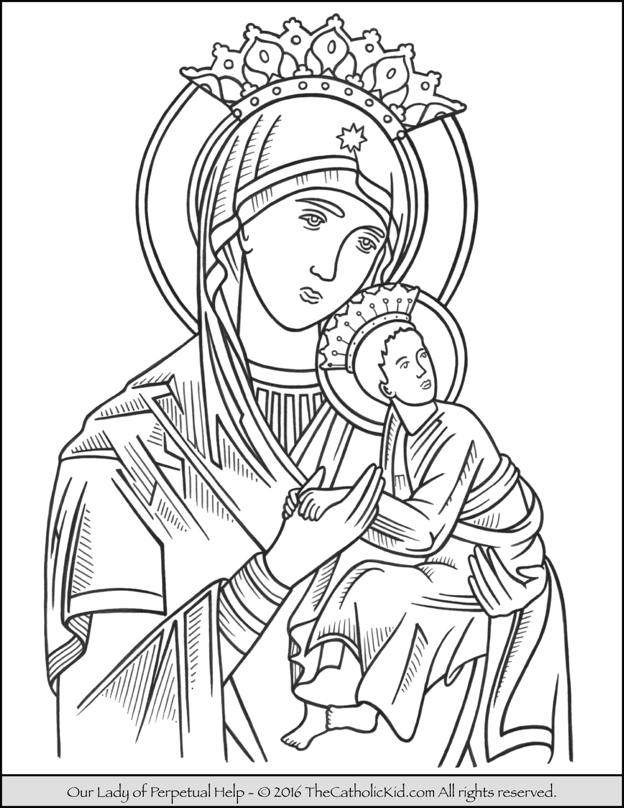 free catholic coloring pages