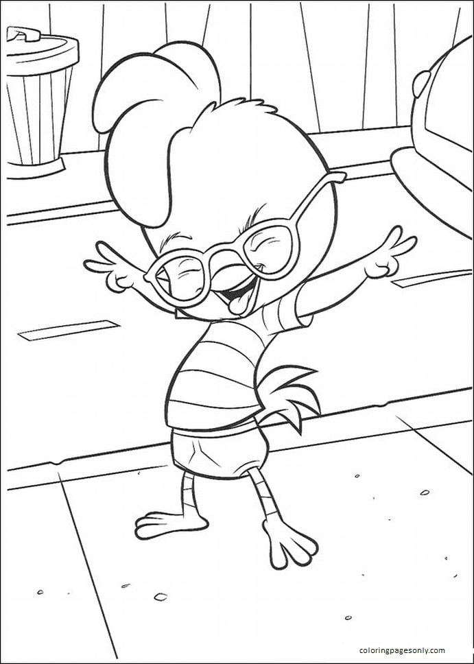 chicken little coloring page