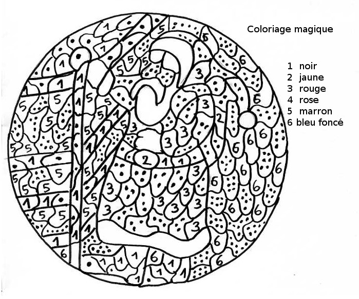 dessin de noel coloriage magique