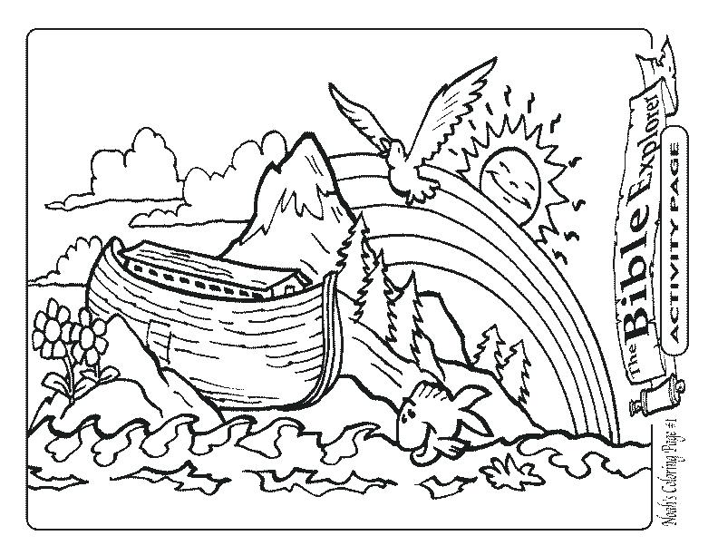 coloring pages noahs ark