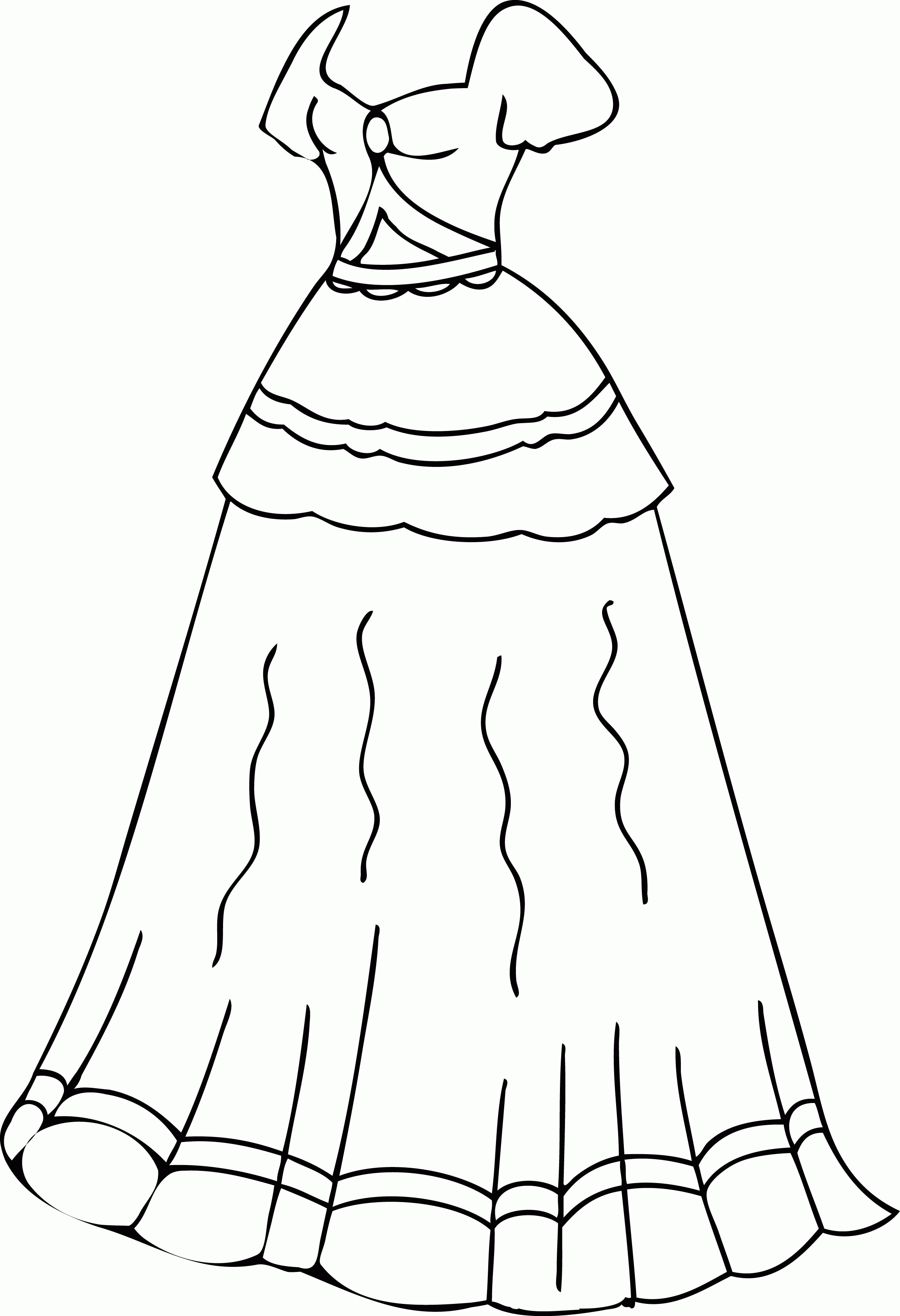 robe de princesse dessin - Clip Art Library