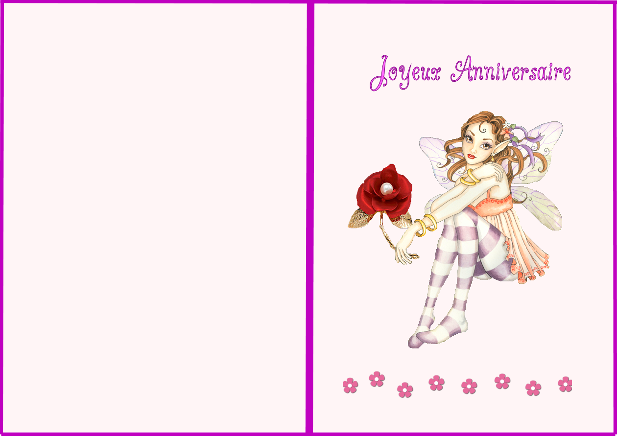 carte a imprimer anniversaire