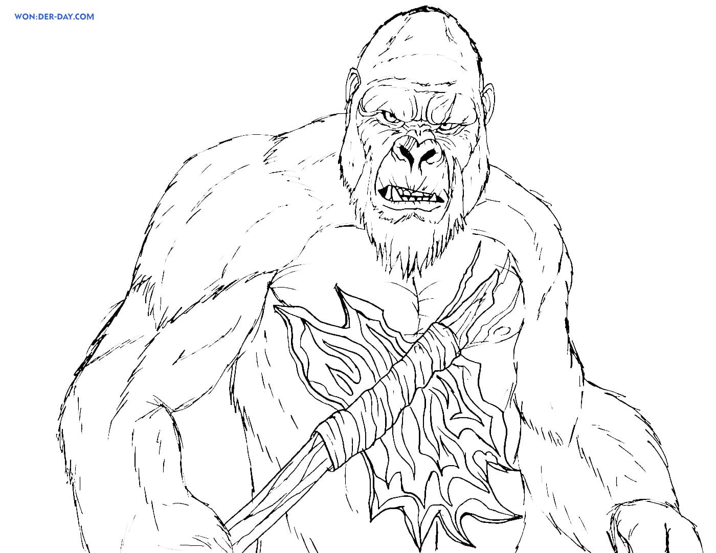 King Kong Coloring Pages | Print and Color