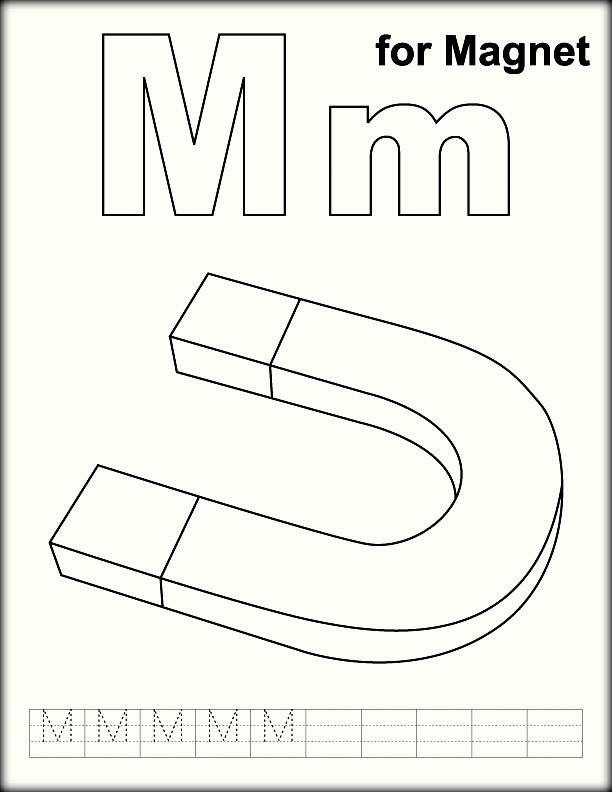 magnet coloring page