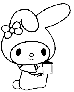 Coloring Pages Fun: My Melody Coloring Pages